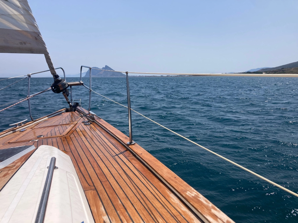 Gibraltar: this morning’s destination sails into view